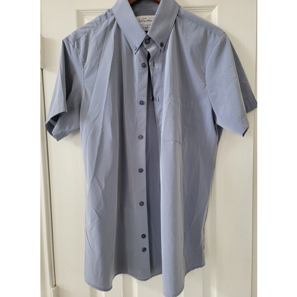 Mizzan+Main Short Sleeve (blue print)